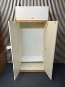 Switch Cream and oak laminate 2 door 1 drawer wardrobe (H 181 x W 76 x D 53 cm) 3126 2 image