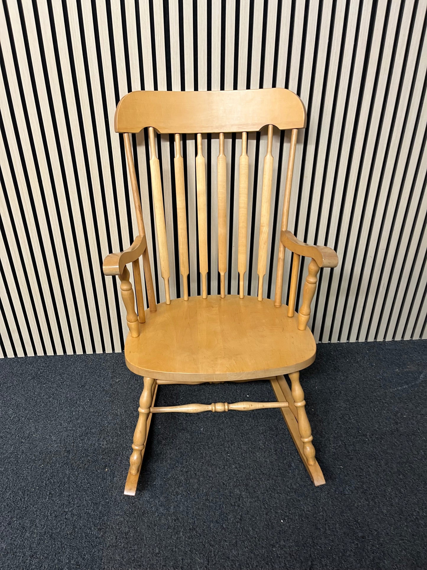 Solid wood high back rocking chair 2325