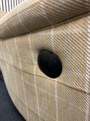 Switch Parker Knoll cream tartan fabric electric recliner armchair 2226 3 image