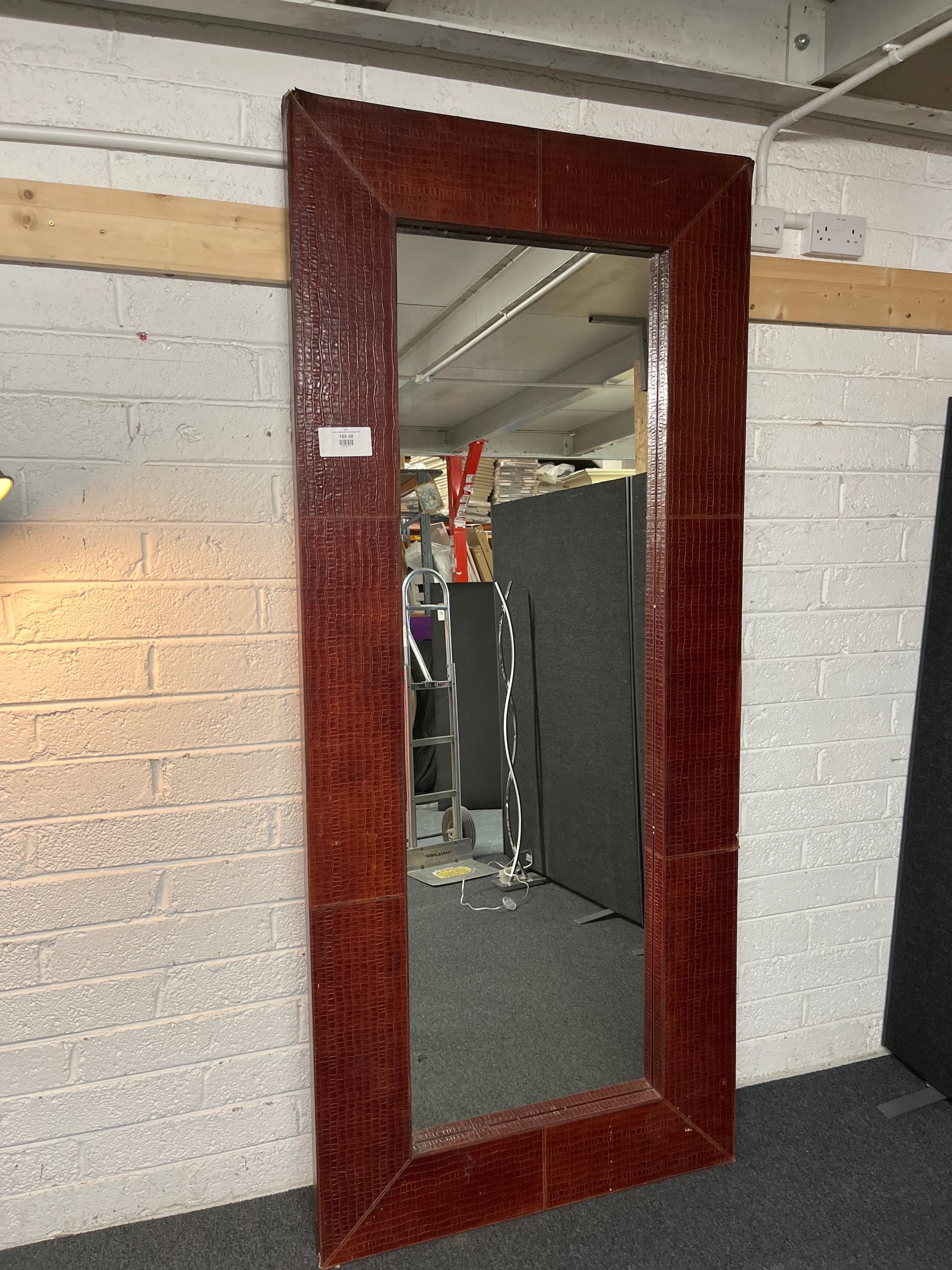 Large 8 ft mirror with leopard design 2125