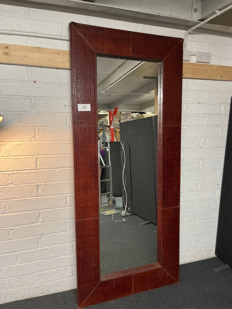 Large 8 ft mirror with leopard design 2125
