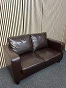 Switch 2 seater dark brown PU leatherette sofa 1126 3 image