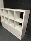 Switch Tall Ikea 8 section white laminate bookcase 1470Hx650Dx760W 2225 2 image