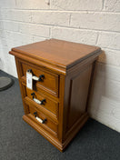 Switch Stained pine 3 drawer bedside locker (H 75 x W 78 xD  44 cm) 2225 3 image