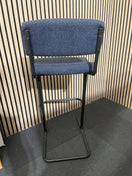 Switch Ex-Demo Highback Navy  Fabric Stool w/ Foot Rest 3 image