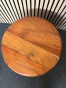 Switch Solid teak 3 drawer oval top bedside locker 2325 2 image