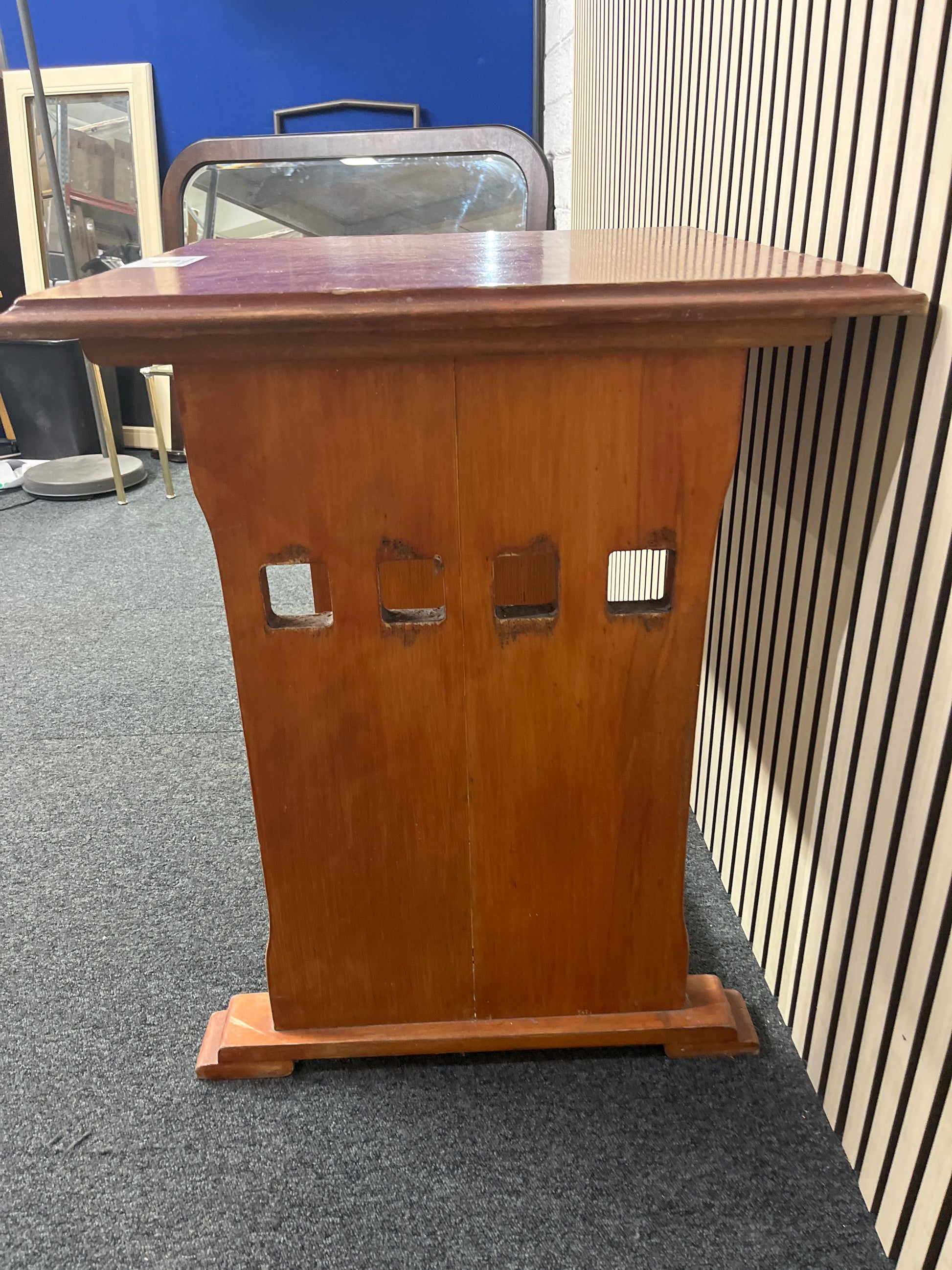 Solid pine stained  study desk (H 74 x W 61 x D 61 cm) 3325