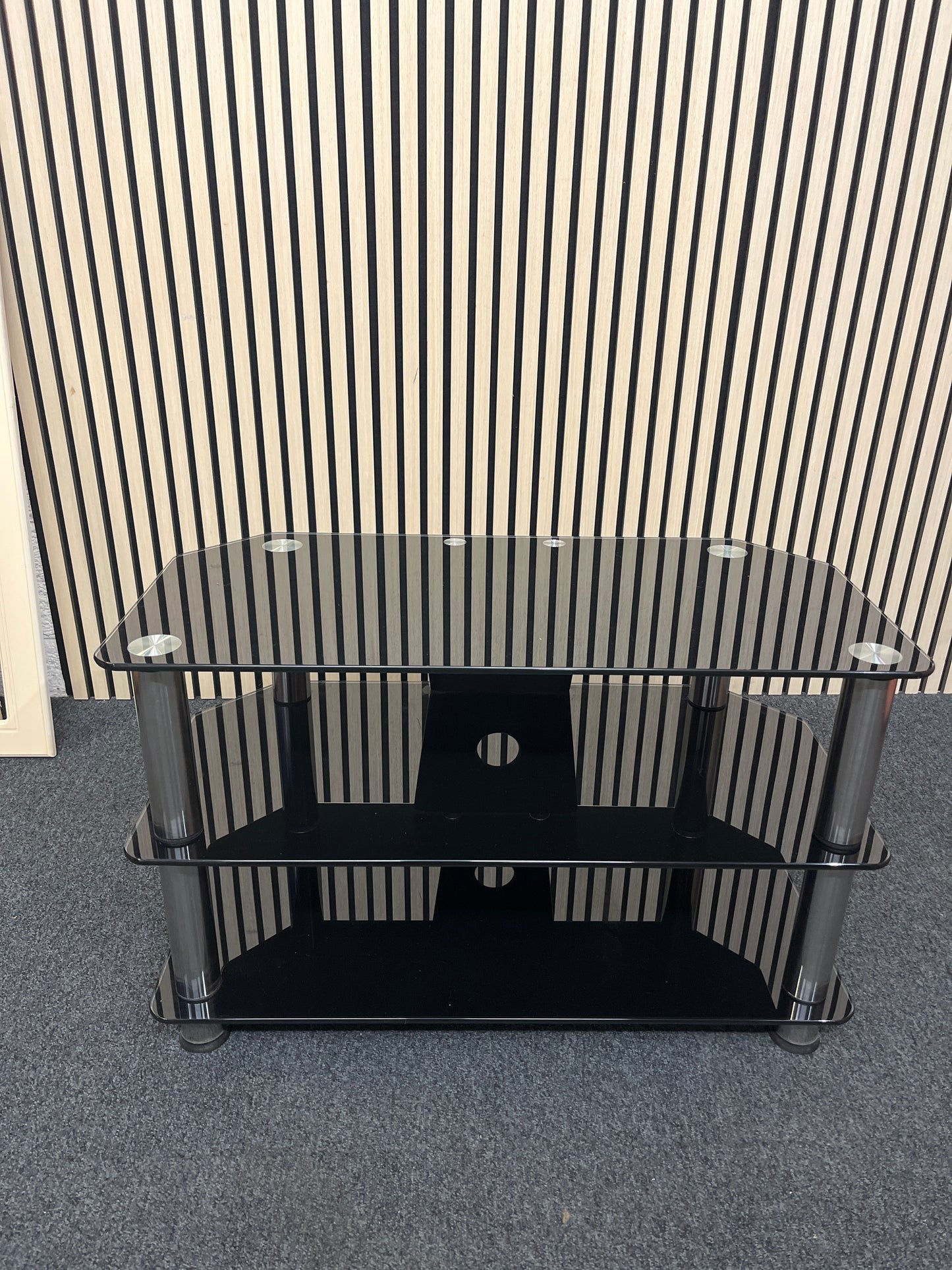 black glass tv unit(L x 80 W x 40 H x 50 cm)