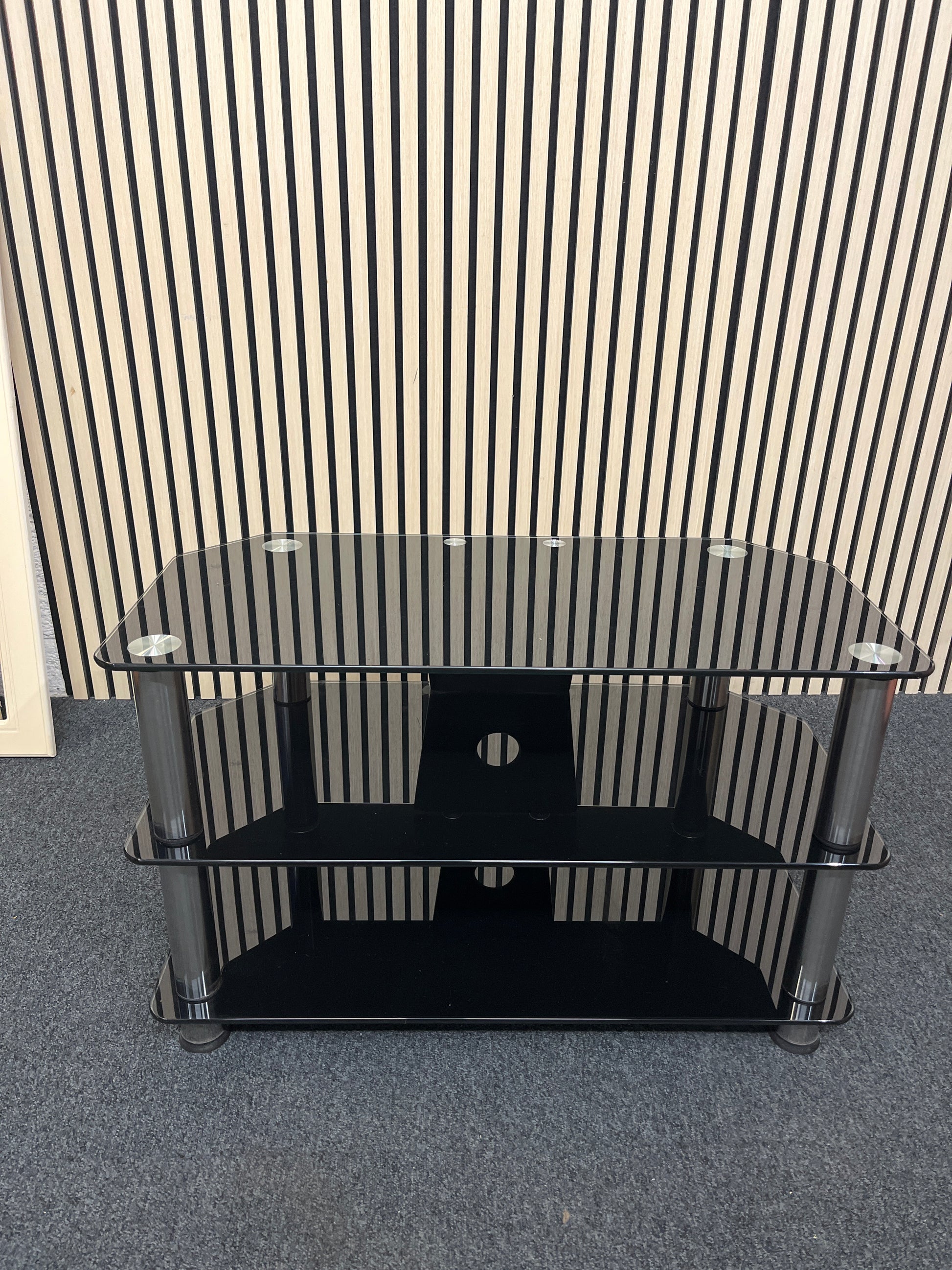 black glass tv unit(L x 80 W x 40 H x 50 cm)