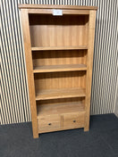 Switch Tall oak 2 drawer top open bookcase with shelves (H 185 x W 95 x D 35 cm) 3126 2 image