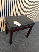 Switch Piano stool, solid dark wood frame, black leatherette adjustable seat  1425 2 image
