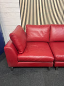 Switch Real wine leather 5 seater sofa (325 cm wide) EX WINDMILL LANE  3325 3 image