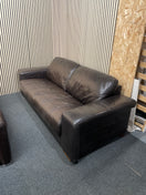 Switch 3+2 soft dark brown leather sofa suite 2425 2 image