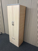Switch Maple laminate 2 door 2 drawer slim wardrobe 183Hx62Wx47D 1425 2 image