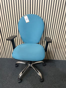 Switch Lyreco - 3 level swivel chair with height adjustable back, height adjustable arms and ergonomic back pump - AQUAMARINE TEAL 2 image