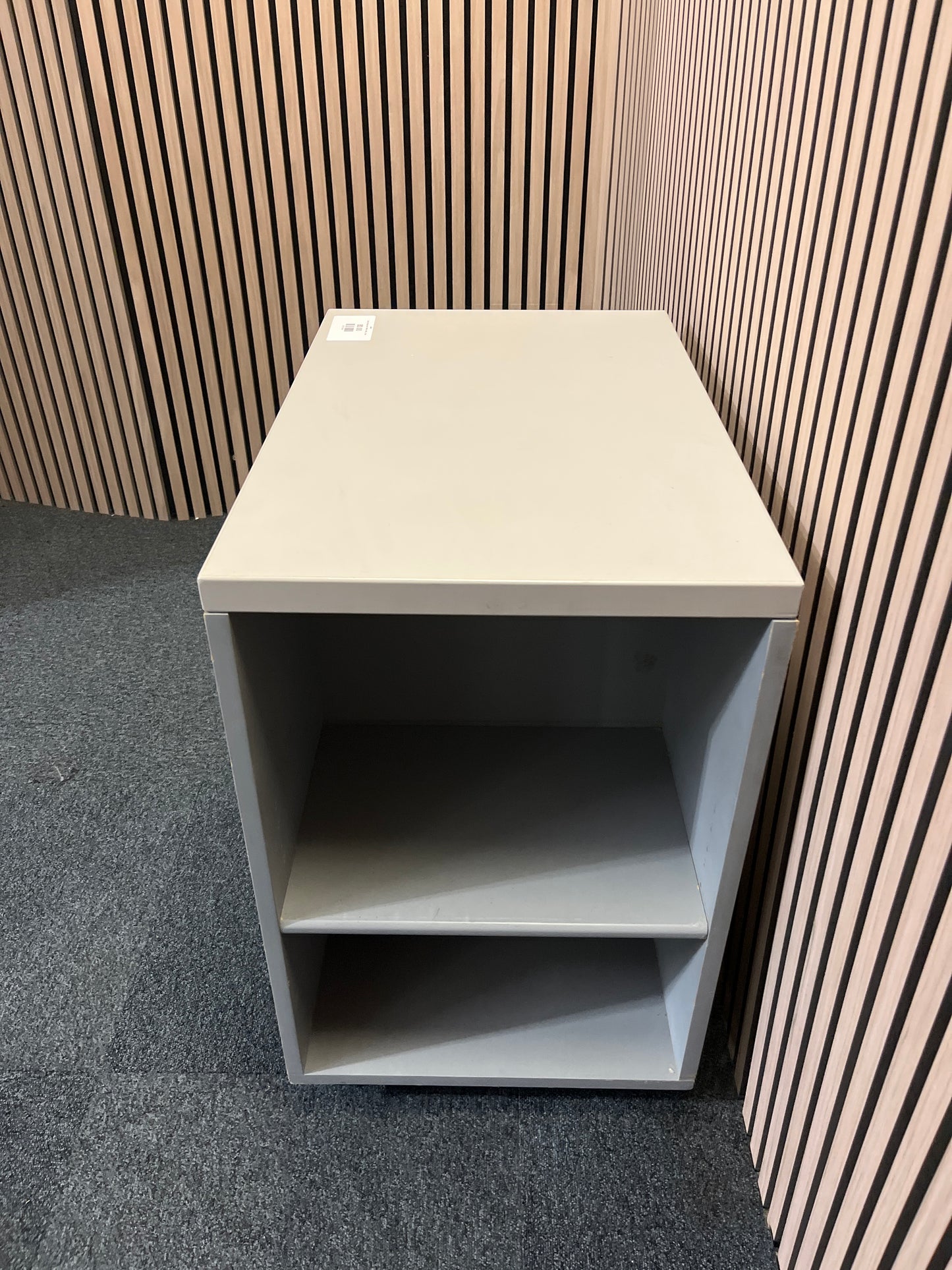 2 grey storage units 700W x 450D x 720H