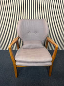 Switch Retro armchairs, solid wood, light brown fabric 2325 2 image