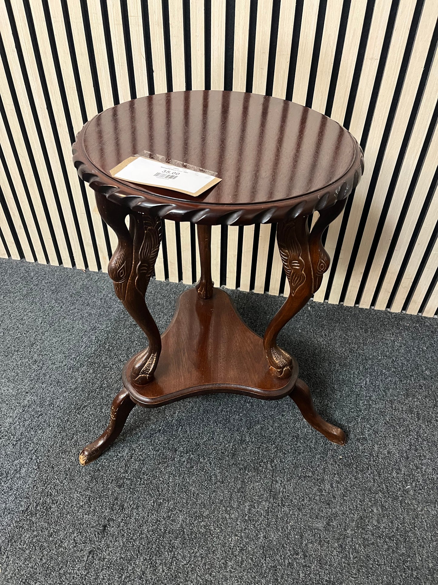 Mahogany plant stand  3126