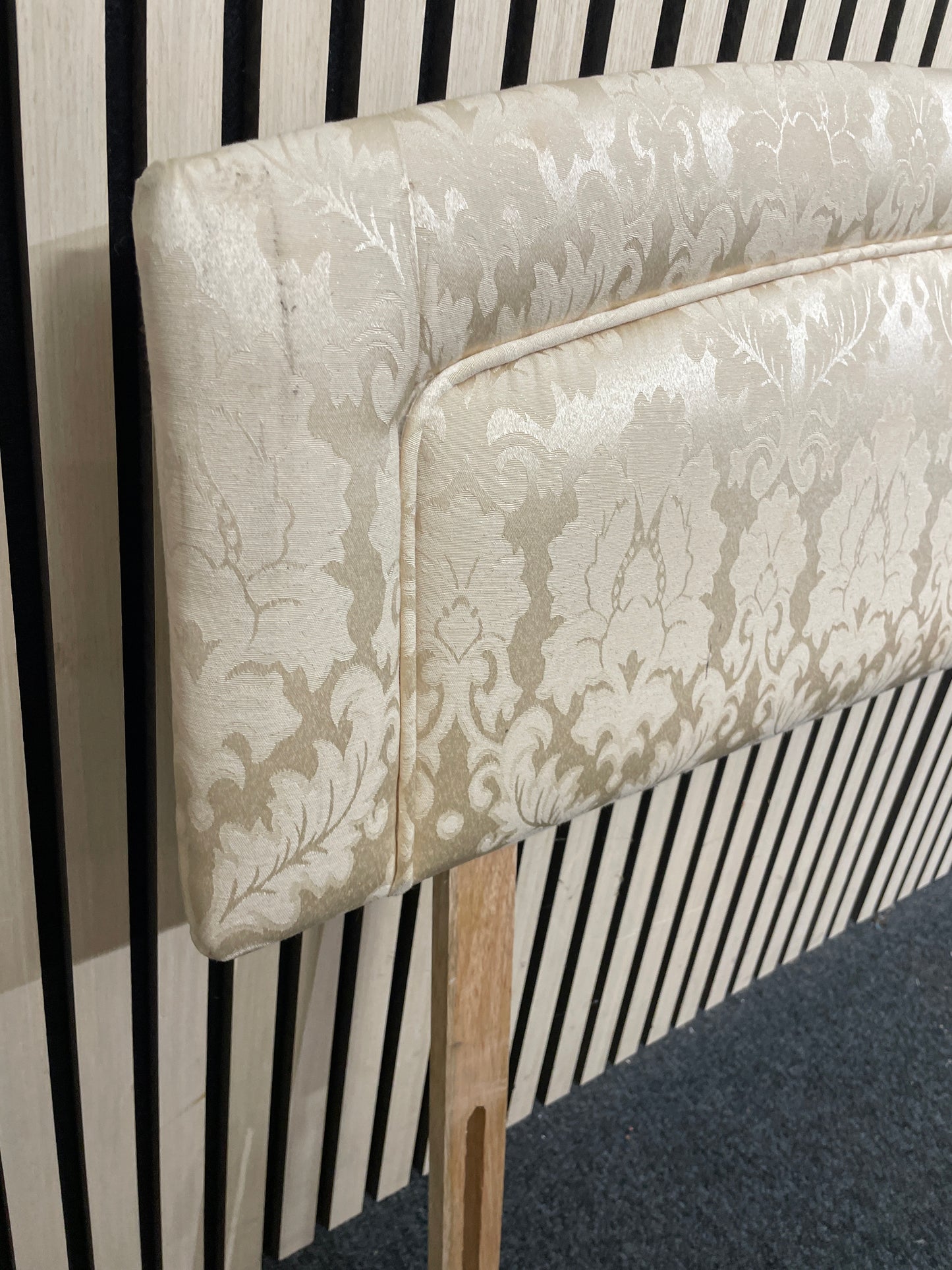 5ft cream fabric headboard 1126