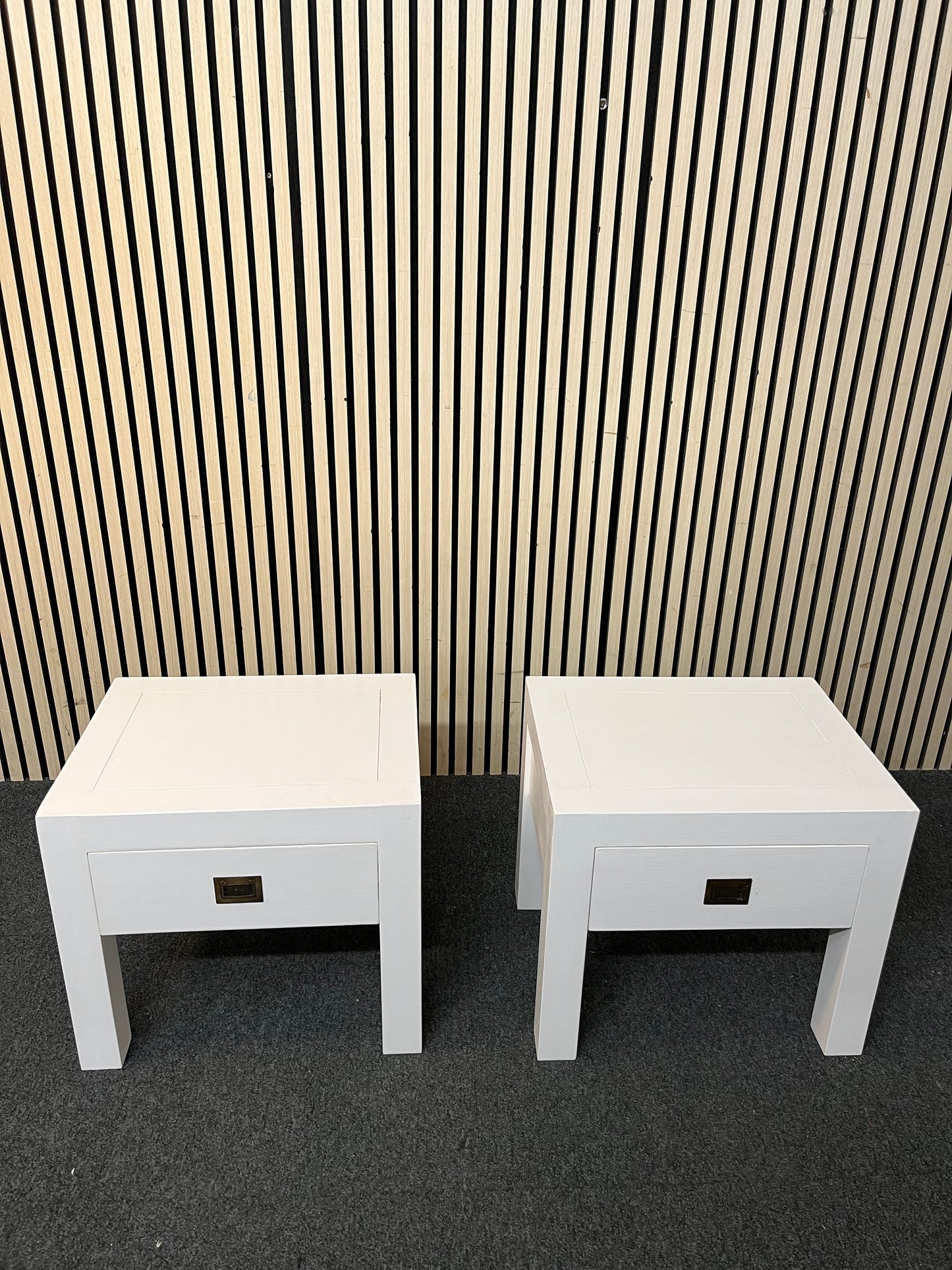 1 drawer bedside locker in white (SET OF 2) 3126