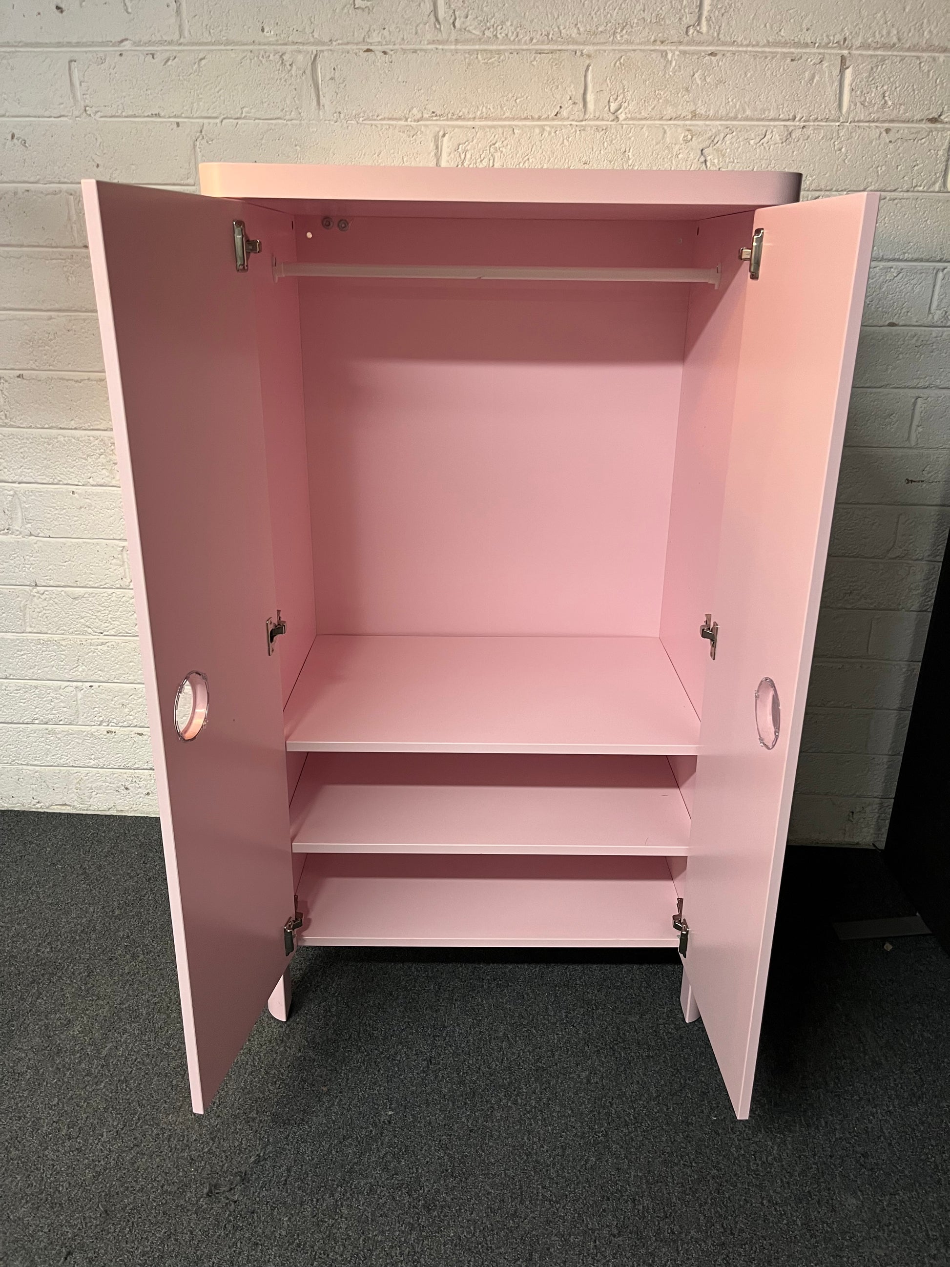 Pink Ikea wardrobe (H 140 x W 80 x D 52 cm) 2225