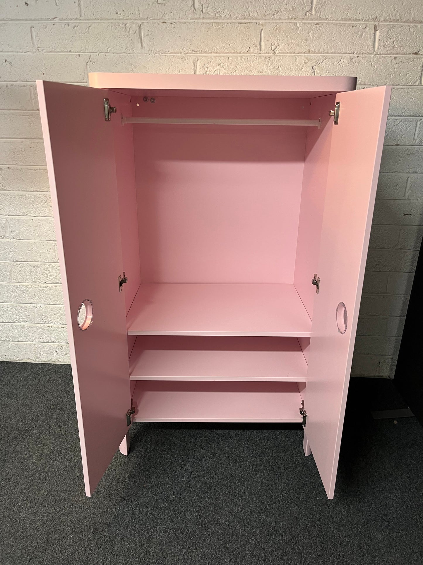 Pink Ikea wardrobe (H 140 x W 80 x D 52 cm) 2225