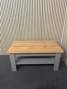 Switch Oak and grey laminate rectangular coffee table with shelf  3325 2 image