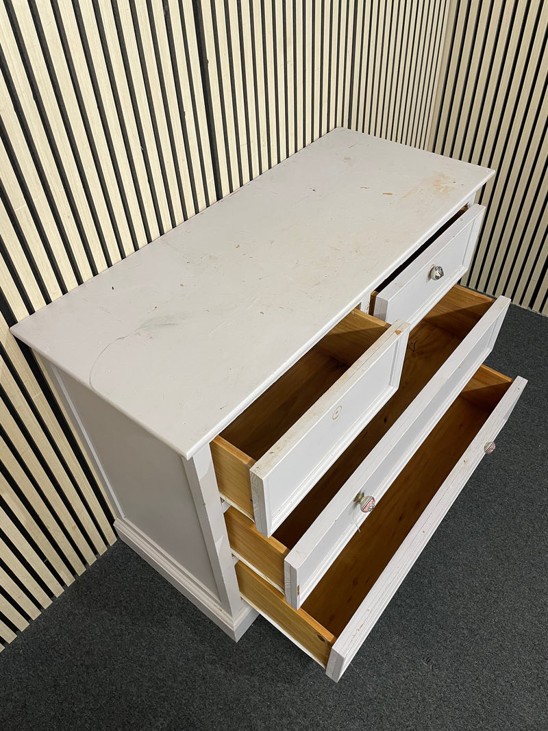 Grey painted wooden dressing table pine wood.  44524