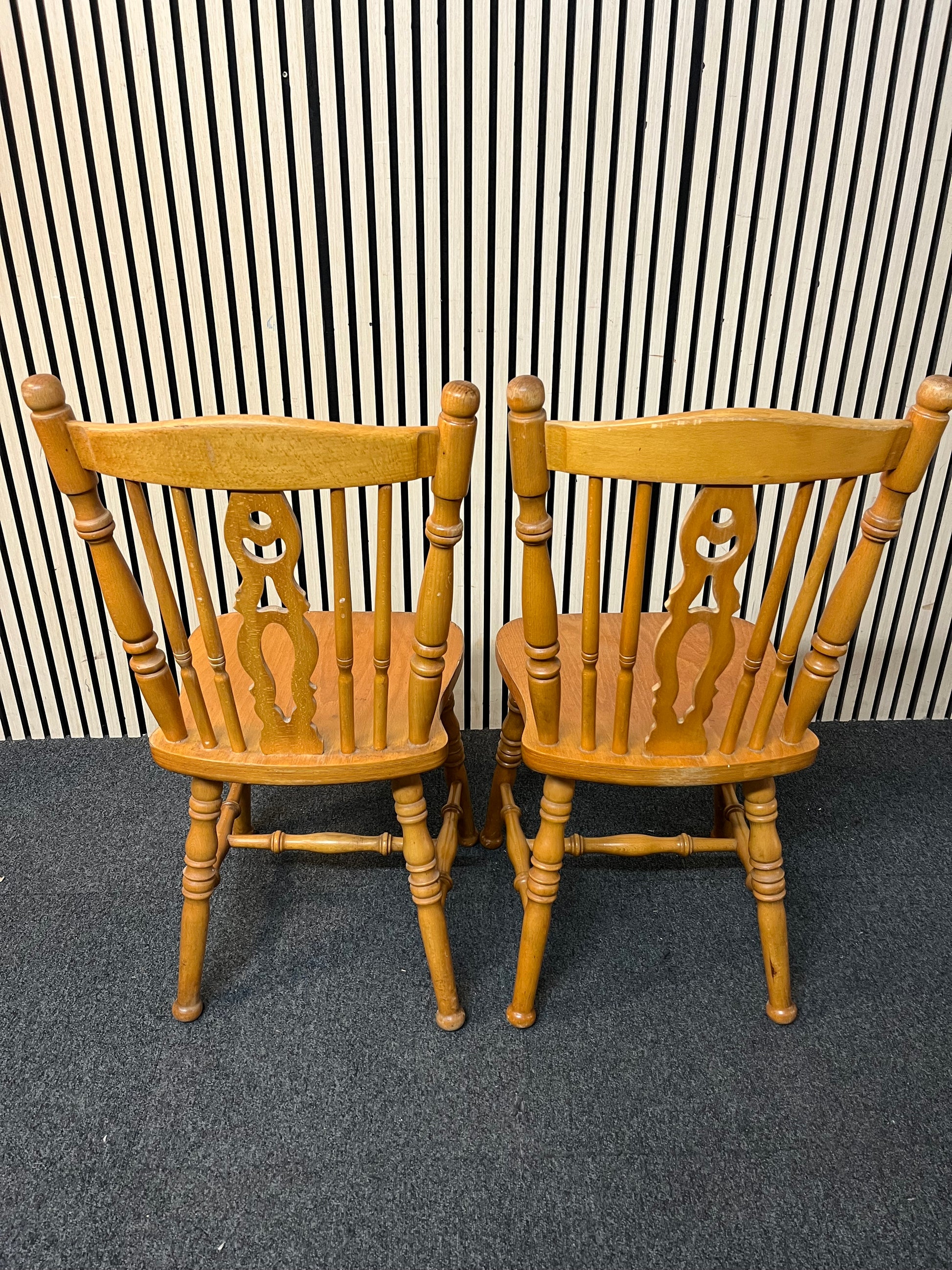 Solid pine spindle back dining chair (SET OF 2) 3126