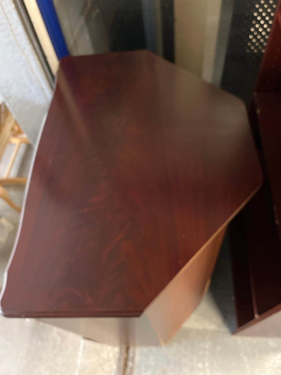 Rossmore mahogany 2 door bi-fold TV unit  2125