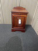 Ornate mahogany 1 door 1 drawer bedside locker  44642