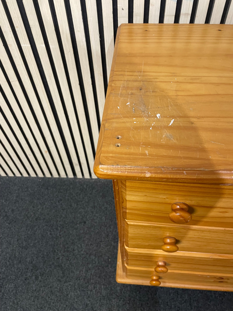 4 Drawer Pine Chest of Drawer  44423