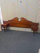 Switch 5ft Rossmore mahogany ornate headboard with fixed bedside lockers with 1 drawer 3325 3 image