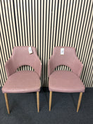 Switch Calligaris Pink fabric dining chair (SET OF 2) 2 image