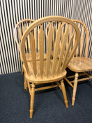 Switch Solid high back rubber wood kitchen chairs (SET OF 4) 3325 3 image