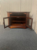 Mahogany tv unit (H 75 x W 110 x D 54 cm)  44663