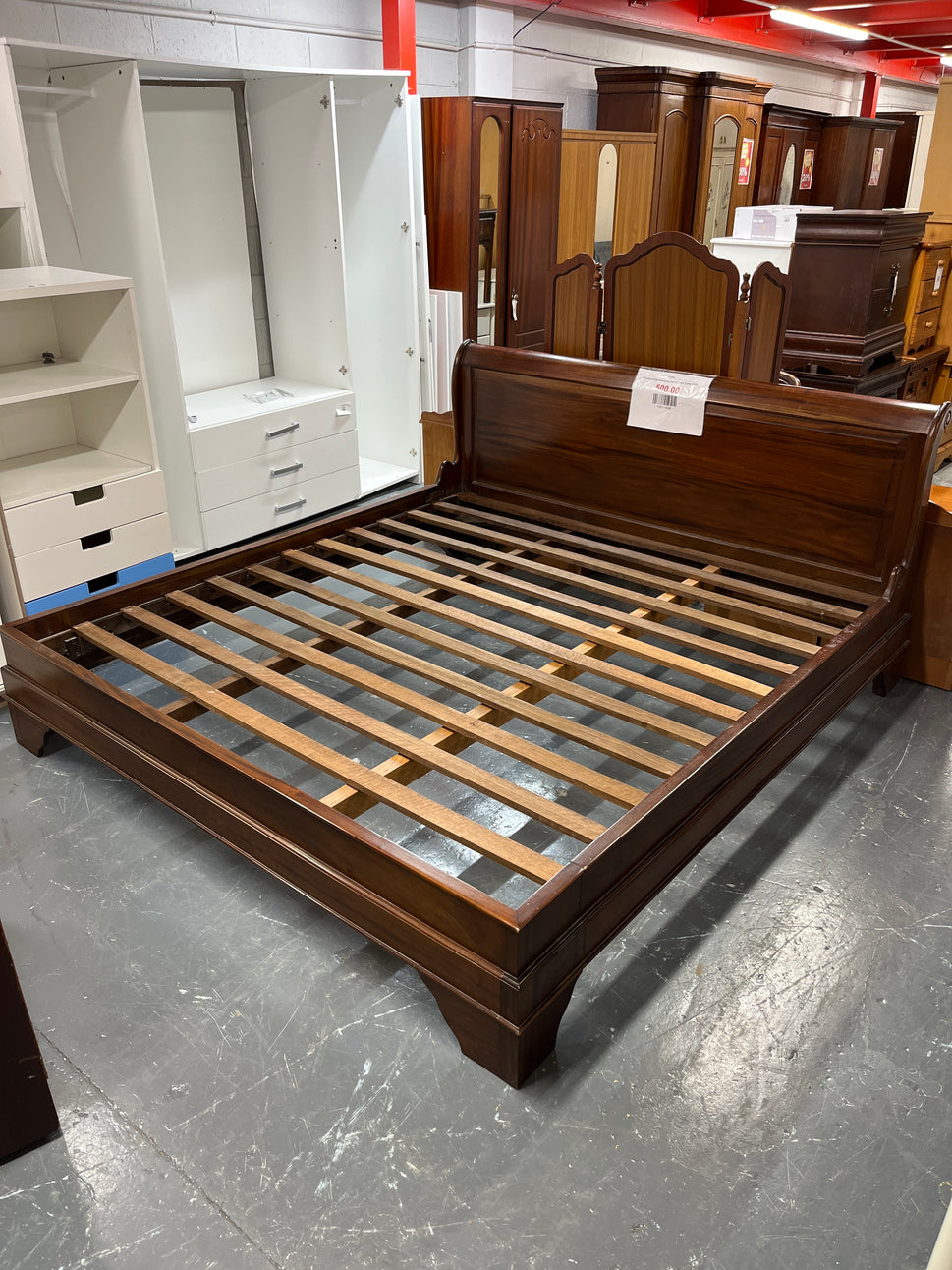 6ft superking mahogany low end bed frame 2425