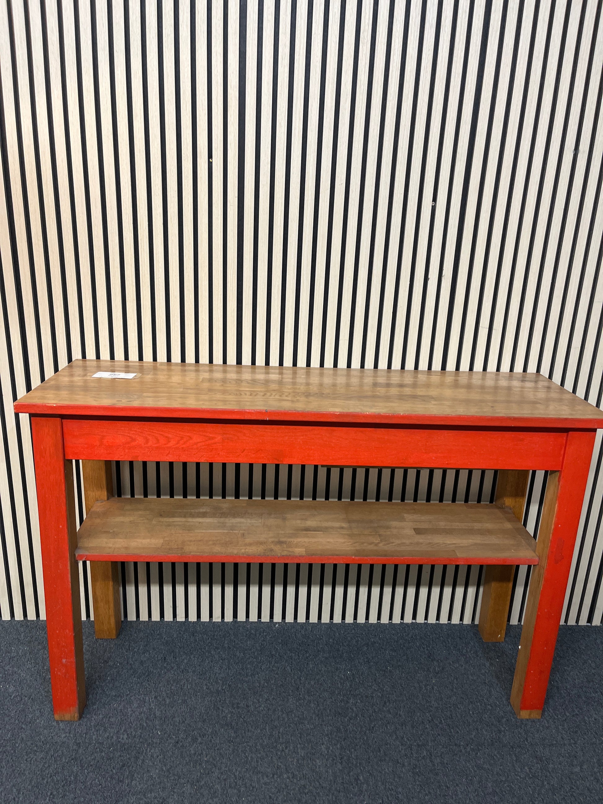 Solid wood large long 2 drawer console table (H 88 x W 135 x D 44 cm)