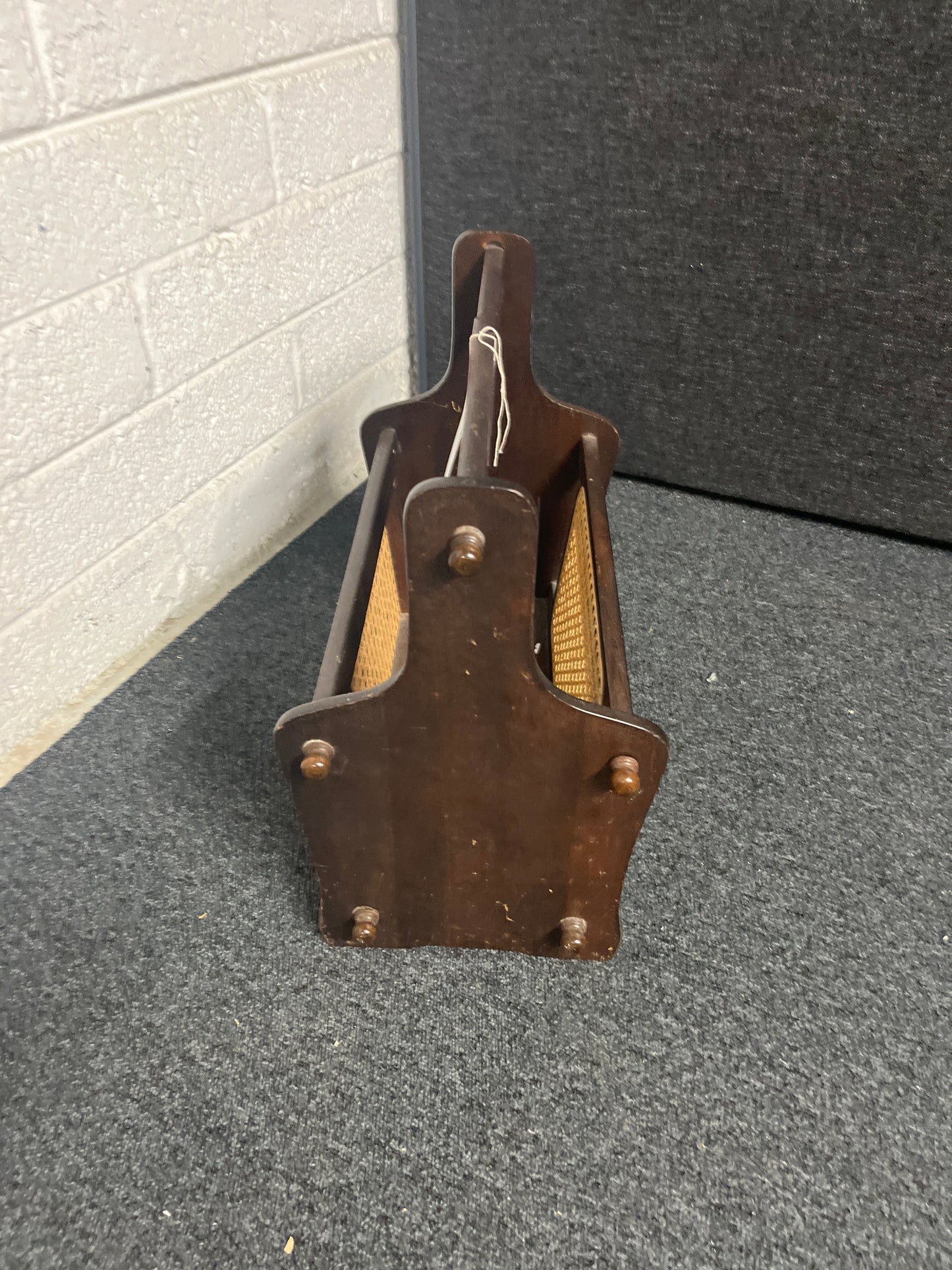 Mahogany magazine rack  1225