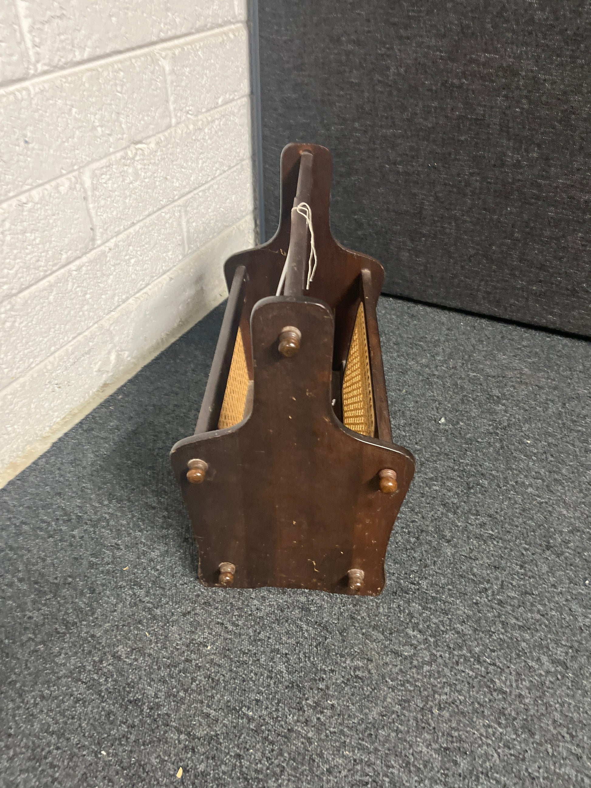 Mahogany magazine rack  1225