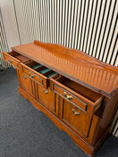 Switch Rossmore mahogany long 3 door 3 drawer sideboard (H 88 x W 146 x D 40 cm) 2425 3 image