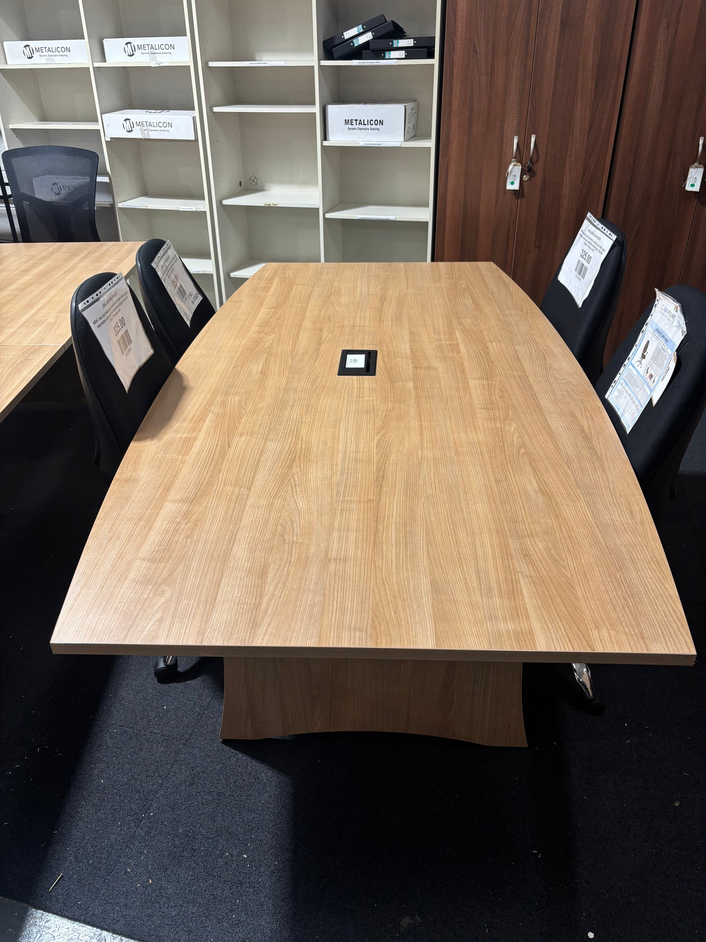 Barrell Shape American Oak Boardroom Table