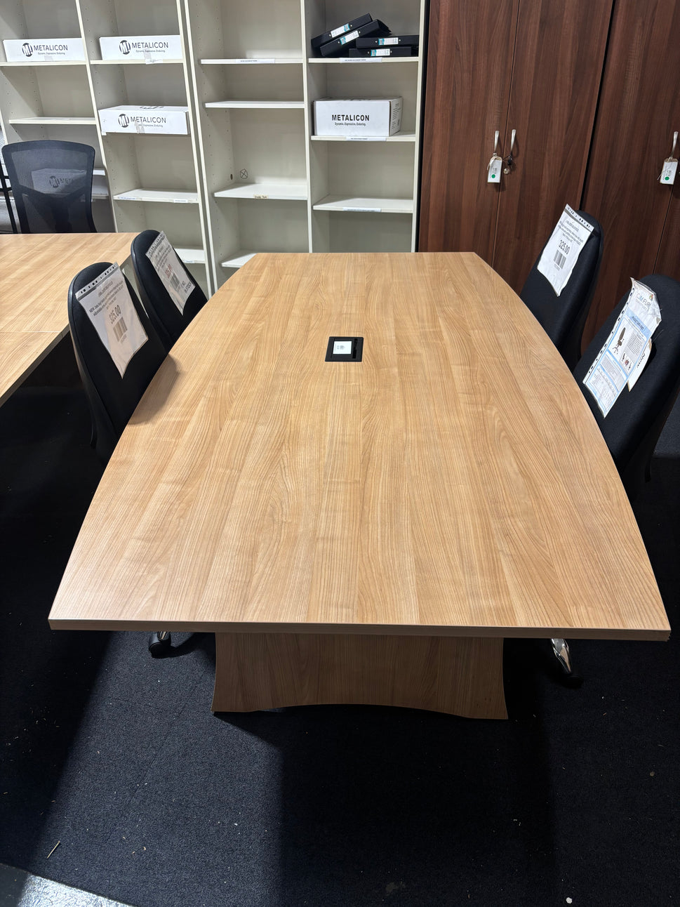 Barrell Shape American Oak Boardroom Table