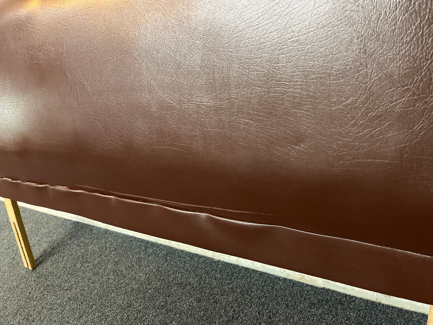 5ft brown pu leatherette headboard  2225