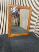 Pine rectangular mirror, height 82cm, width 62cm  44654