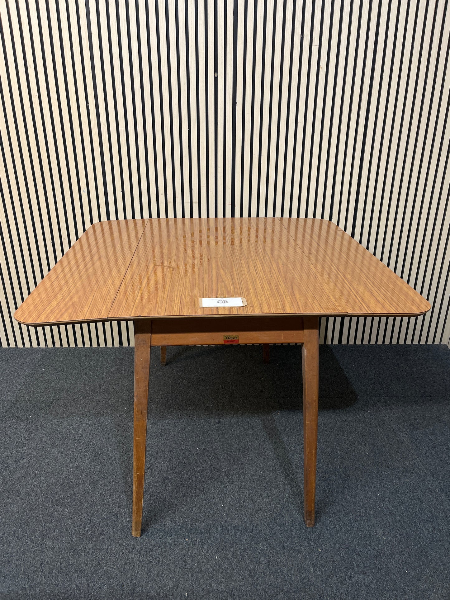 Retro solid wood drop leaf kitchen table 2226