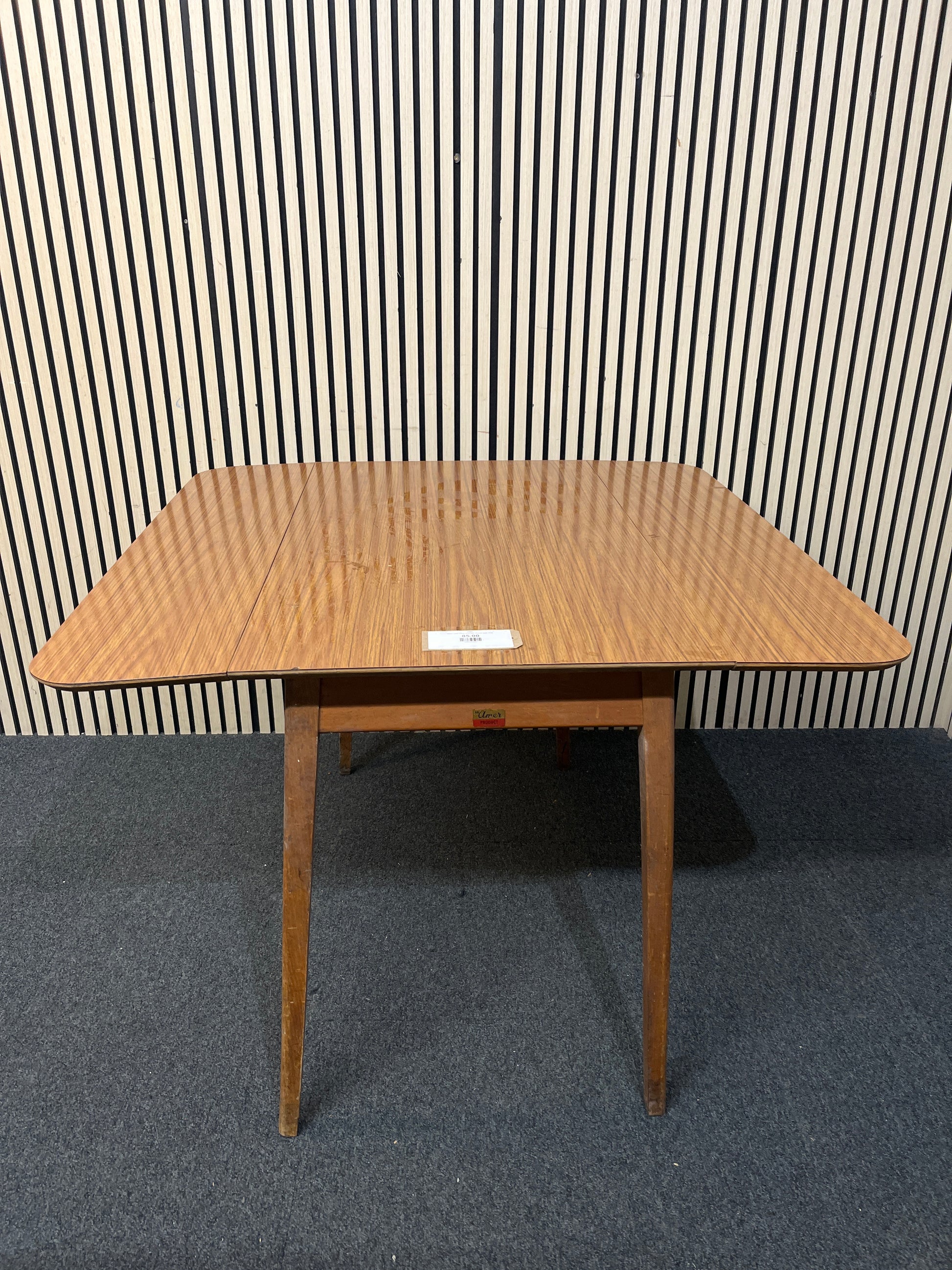 Retro solid wood drop leaf kitchen table 2226