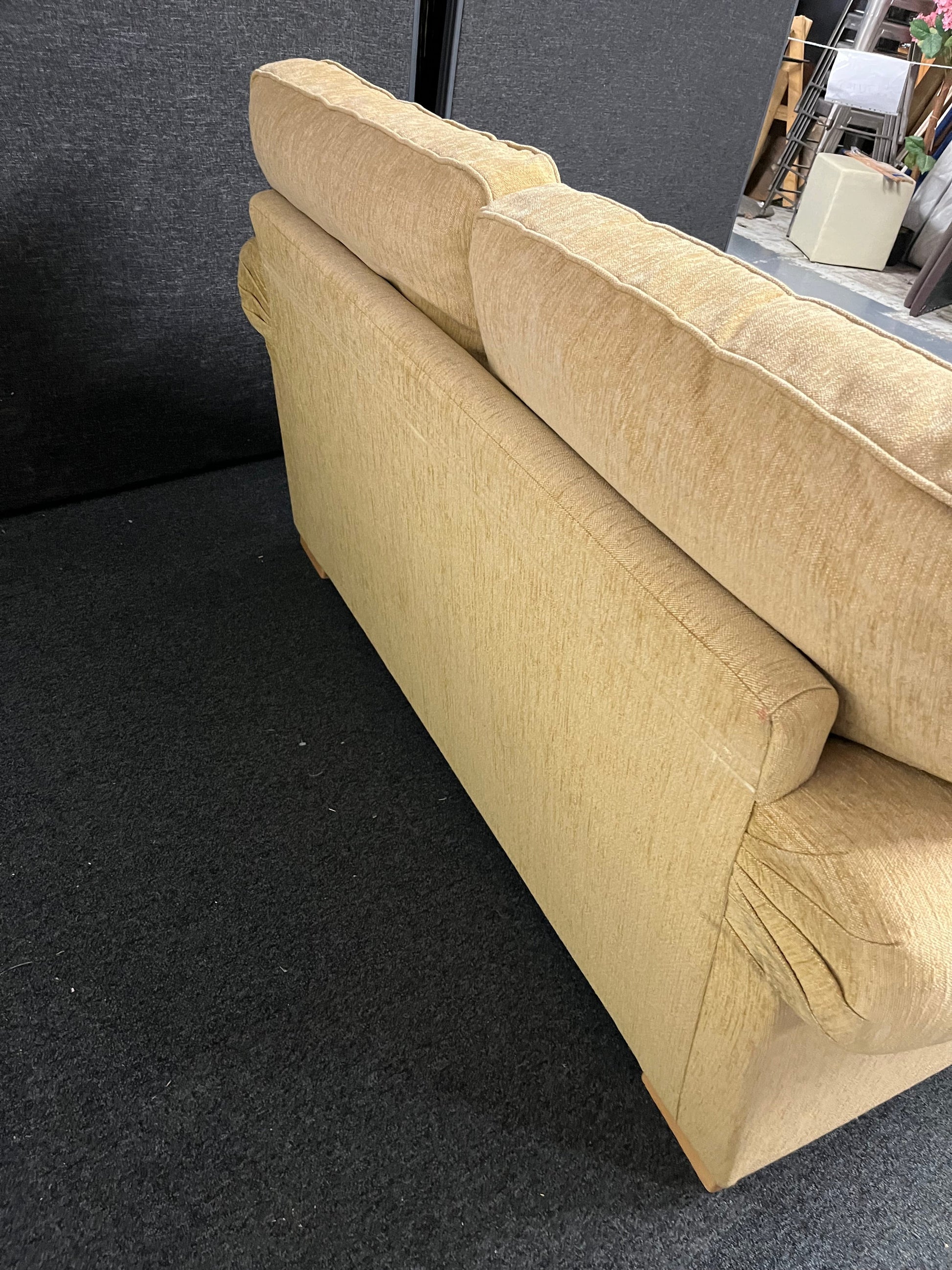 Cream fabric 2 seater sofa  1225