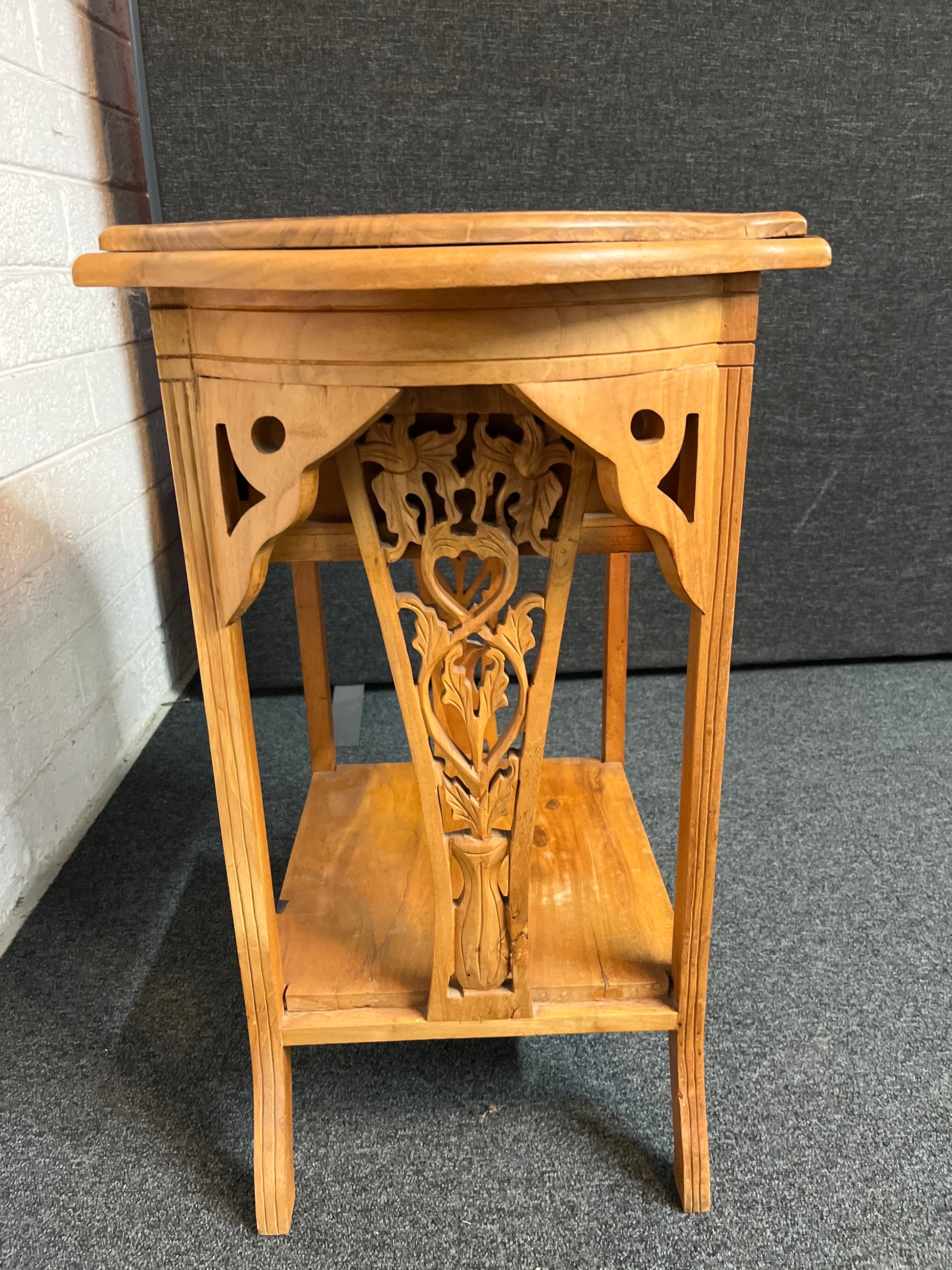 Solid pine one drawer lamp table  2225