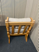 Switch Solid Dutch Oak framed armchair with light brown fabric cushions Imported from South Africa 2425 3 image